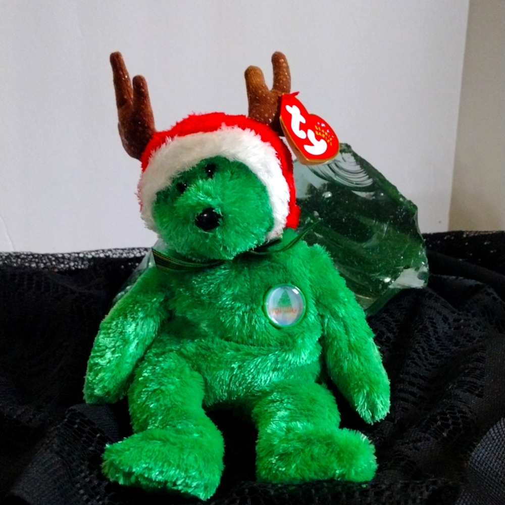 Ty Beanie Baby Holiday Bear 2002